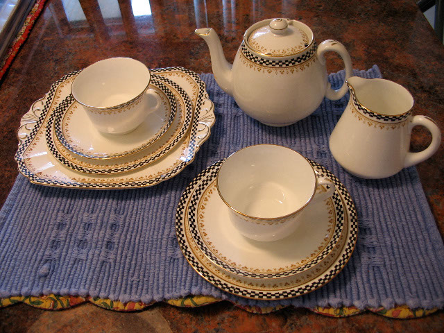 Greek Key teaset